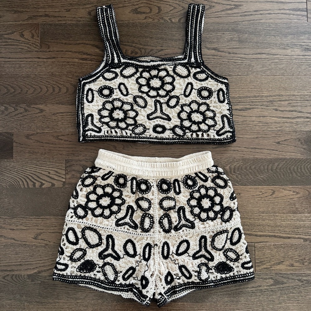 Crochet Two Piece Set